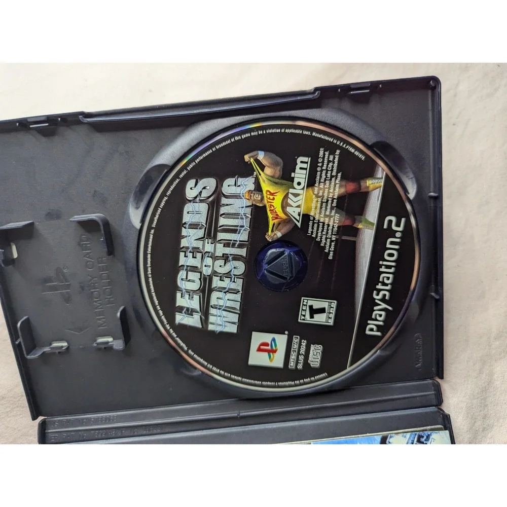 Legends of Wrestling (Sony PlayStation 2, 2001) video game & manual Hulk‎ Hogan
